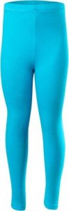 RENNWEAR Legginsy sportowe damskie męskie dziecięce z długą nogawką bawełniane turkusowy 158 cm / XS 1