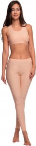 RENNWEAR Legginsy damskie długie cielisty 158 cm / XS 2