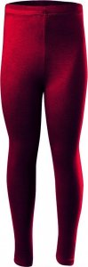 RENNWEAR Legginsy sportowe damskie męskie dziecięce z długą nogawką bawełniane bordowy 152 cm 1