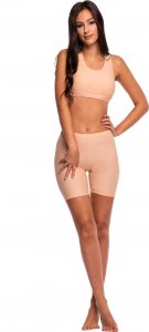 RENNWEAR Spodenki legginsy damskie dziecięce krótkie cielisty 176 cm / XL 3