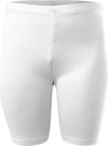 RENNWEAR Legginsy krótkie sportowe damskie męskie dziecięce bawełniane biały 172 cm / L 1