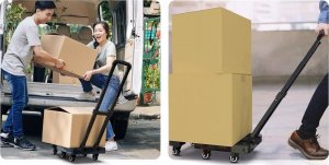 Mozos Składany wózek platformowy towarowy 200 kg WT1 2