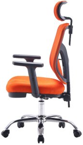 Krzesło biurowe Angel jOkasta Pomarańczowe 3