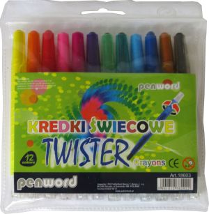 Penword Kredki Ĺ›wiecowe 12 kolorĂłw Twister 18603 1