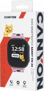 Smartwatch Canyon Sandy KW-34 Czarno-różowy  (CNE-KW34PP) 5