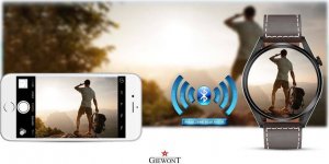Smartwatch Giewont Smartwatch Giewont GW450-3 Czarny + Pasek Brązowy Skórzany 12