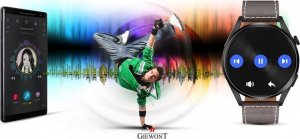 Smartwatch Giewont Smartwatch Giewont GW450-3 Czarny + Pasek Brązowy Skórzany 13