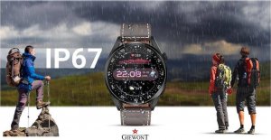 Smartwatch Giewont Smartwatch Giewont GW450-3 Czarny + Pasek Brązowy Skórzany 15