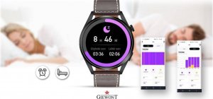 Smartwatch Giewont Smartwatch Giewont GW450-3 Czarny + Pasek Brązowy Skórzany 10