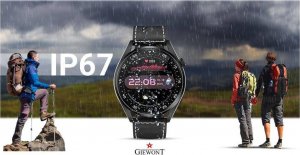 Smartwatch Giewont Smartwatch Giewont GW450-2 Czarny + Pasek Czarny Skórzany 15