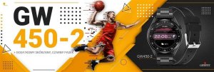 Smartwatch Giewont Smartwatch Giewont GW450-2 Czarny + Pasek Czarny Skórzany 4