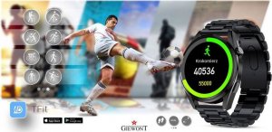 Smartwatch Giewont Smartwatch Giewont GW450-2 Czarny + Pasek Czarny Skórzany 8