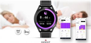Smartwatch Giewont Smartwatch Giewont GW450-2 Czarny + Pasek Czarny Skórzany 10