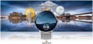 Smartwatch Giewont Smartwatch Damski Giewont GW330-2 Srebrny-Szary Pasek Silikonowy + Srebrna Bransoleta 14