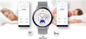 Smartwatch Giewont Smartwatch Damski Giewont GW330-2 Srebrny-Szary Pasek Silikonowy + Srebrna Bransoleta 9