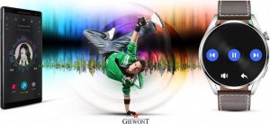 Smartwatch Giewont Smartwatch Giewont GW450-6 Srebrny + Pasek Brązowy Skórzany 13