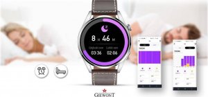 Smartwatch Giewont Smartwatch Giewont GW450-6 Srebrny + Pasek Brązowy Skórzany 10
