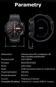 Smartwatch Gravity SMARTWATCH MĘSKI GRAVITY GT7-4 - WYKONYWANIE POŁĄCZEŃ (sg016d) 20