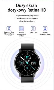 Smartwatch Gravity SMARTWATCH UNISEX GRAVITY GT1-1 - PULSOMETR, WŁASNE TARCZE (sg015a) 12