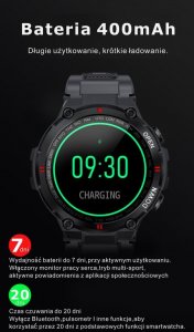 Smartwatch Gravity SMARTWATCH MĘSKI GRAVITY GT7-1 - WYKONYWANIE POŁĄCZEŃ (sg016a) 2