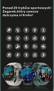 Smartwatch Gravity SMARTWATCH MĘSKI GRAVITY GT8-2 - z GPS (sg017b) 8