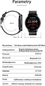 Smartwatch Gravity SMARTWATCH UNISEX GRAVITY GT1-3 - PULSOMETR, WŁASNE TARCZE (sg015c) 15