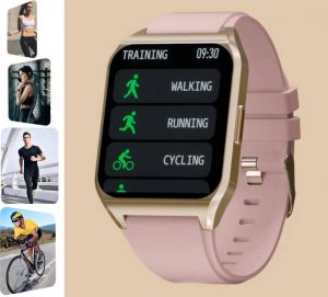 Smartwatch Rubicon SmartWatch Rubicon RNCE89 srebrny zielony BT Call 12