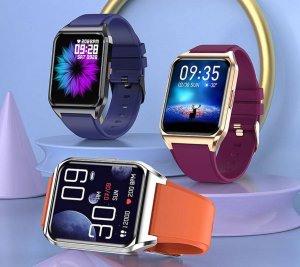 Smartwatch Rubicon SmartWatch Rubicon RNCE89 srebrny zielony BT Call 6