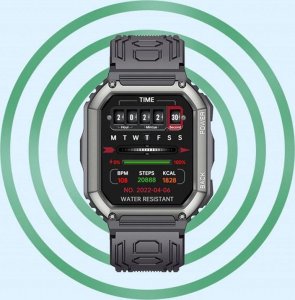 Smartwatch Rubicon SMARTWATCH MĘSKI Rubicon RNCE93 - WYKONYWANIE POŁĄCZEŃ, PULSOMETR (sr037a) 10