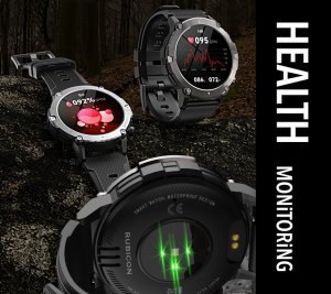 Smartwatch Rubicon SMARTWATCH MĘSKI Rubicon RNCE91 - WYKONYWANIE POŁĄCZEŃ, VOLUME CONTROL (sr036b) 11