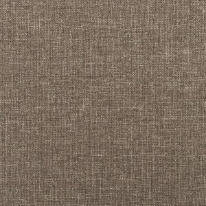 vidaXL vidaXL Łóżko kontynentalne z materacem, taupe, tkanina, 80x200 cm 9