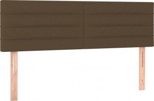 vidaXL vidaXL Łóżko kontynentalne z materacem, brązowe, tkanina, 140x190 cm 6