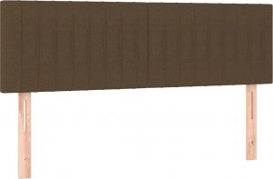 vidaXL vidaXL Łóżko kontynentalne z materacem, brązowe, tkanina, 140x190 cm 6