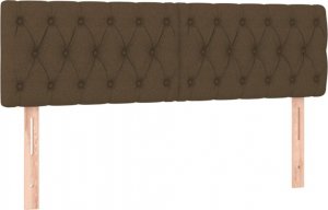 vidaXL vidaXL Łóżko kontynentalne z materacem, brązowe, tkanina, 140x190 cm 6