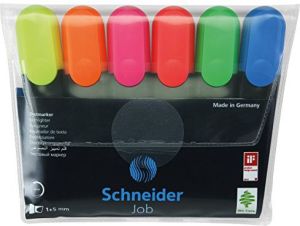 Schneider ZakreĹ›lacz Job 6 sztuk mix kolorĂłw 1