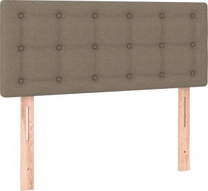vidaXL vidaXL Łóżko kontynentalne z materacem, taupe, tkanina, 80x200 cm 6
