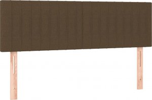 vidaXL vidaXL Łóżko kontynentalne z materacem, brązowe, tkanina, 140x190 cm 6