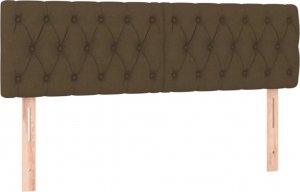 vidaXL vidaXL Łóżko kontynentalne z materacem, brązowe, tkanina, 140x190 cm 6