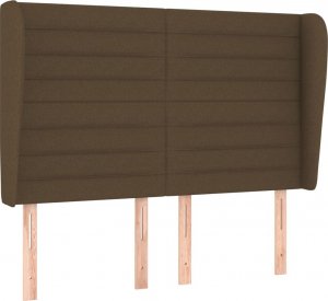 vidaXL vidaXL Łóżko kontynentalne z materacem, brązowe, tkanina, 140x200 cm 6