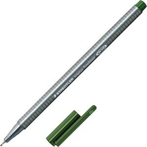 Staedtler Cienkopis Triplus Fineliner ciemnozielony 1