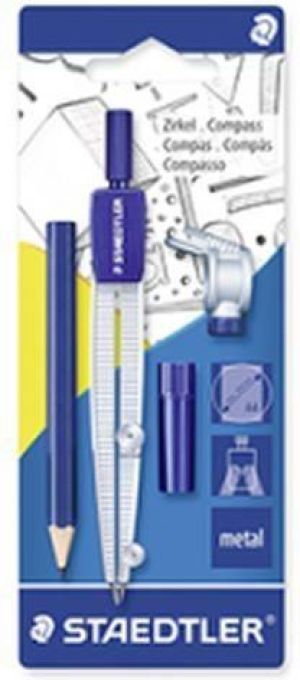 Staedtler Cyrkiel szkolny z uniwersalnym adapterem na grafity SB 550 60BK 1