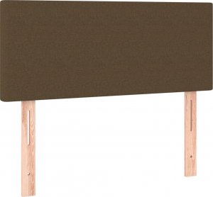 vidaXL vidaXL Łóżko kontynentalne z materacem, brązowe, tkanina, 90x190 cm 6