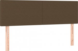 vidaXL vidaXL Łóżko kontynentalne z materacem, brązowe, tkanina, 140x190 cm 6