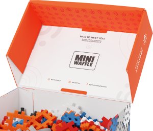 Marioinex Klocki Waffle mini 300 szt. Konstruktor w pudełku 3