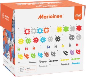 Marioinex Klocki Waffle mini 300 szt. Konstruktor w pudełku 4