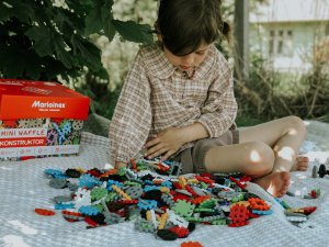 Marioinex Klocki Waffle mini 300 szt. Konstruktor w pudełku 6