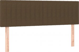 vidaXL vidaXL Łóżko kontynentalne z materacem, brązowe, tkanina, 140x190 cm 6