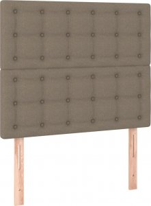 vidaXL vidaXL Łóżko kontynentalne z materacem, taupe, tkanina, 80x200 cm 6