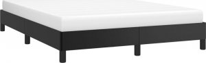 vidaXL vidaXL Rama łóżka, czarna, 140x200 cm, obita sztuczną skórą 3
