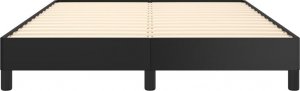 vidaXL vidaXL Rama łóżka, czarna, 140x200 cm, obita sztuczną skórą 5